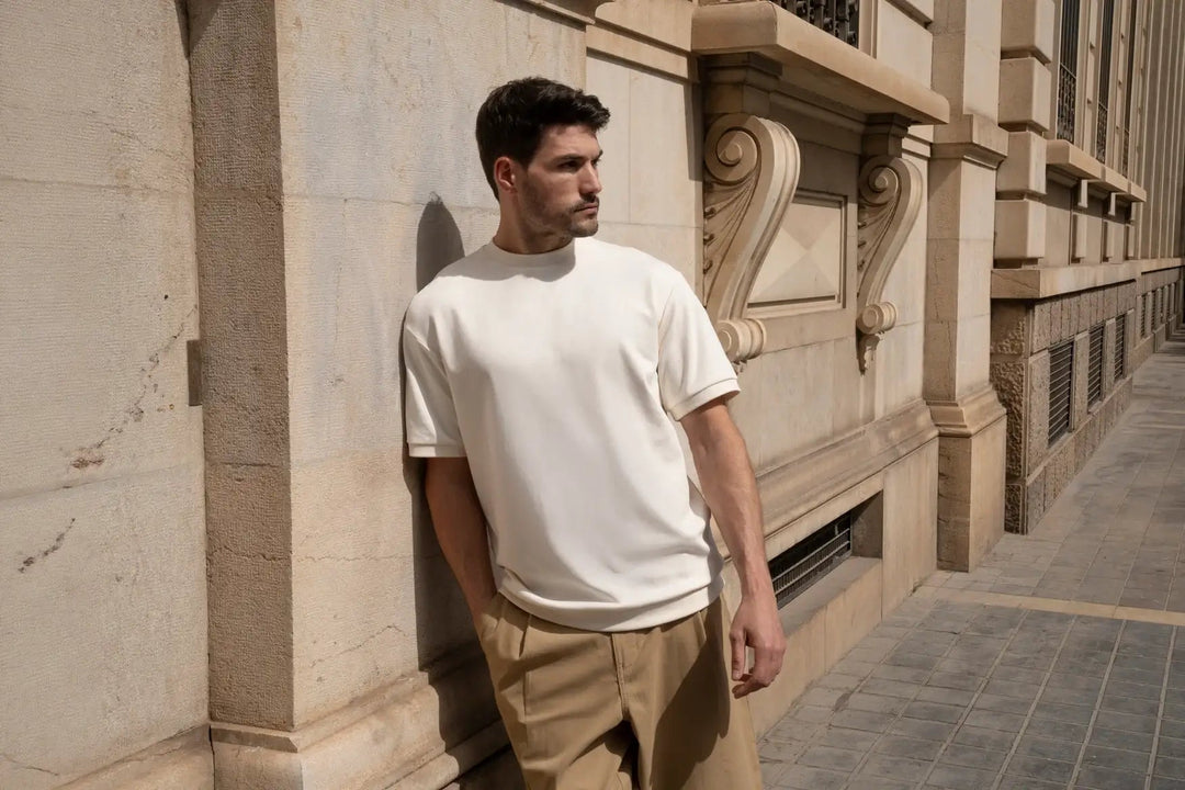 Choosing a T-shirt to wear under a blazer
