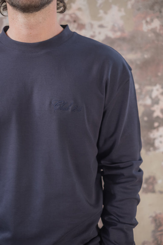 Essential Longsleeve | Black Navy