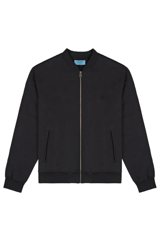 Signature Zip Vest | Black Navy