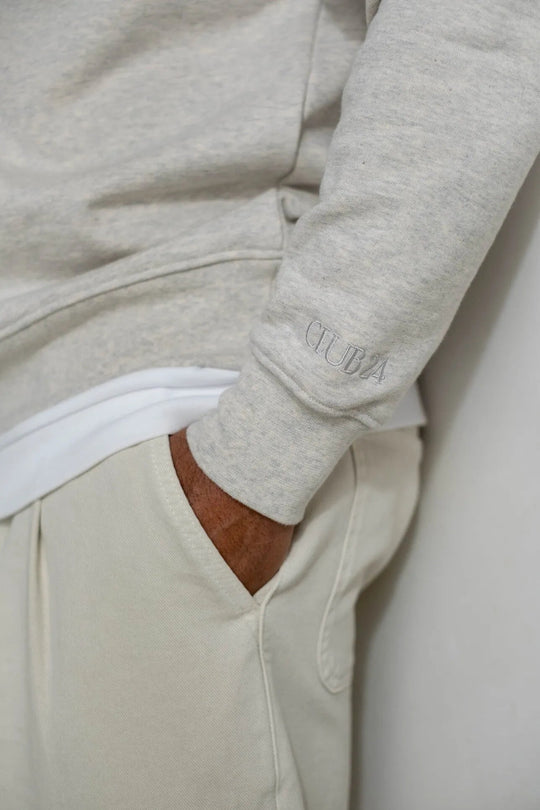 PRE-ORDER | Essential Zip Sweater | Grey Melange - CLUB 24